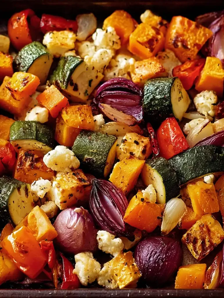 Roasted Vegetables Autumn Lancashire Cheese Vegetarian Supper Traybake Roasted Vegetables
