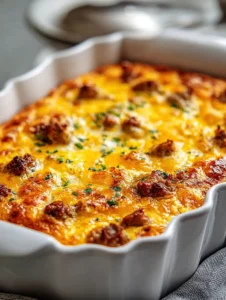 Easy Sausage Egg Cheese Casserole Recipe Best Sausage Egg Cheese Casserole Brunch Make-ahead Sausage Egg Cheese Casserole ...