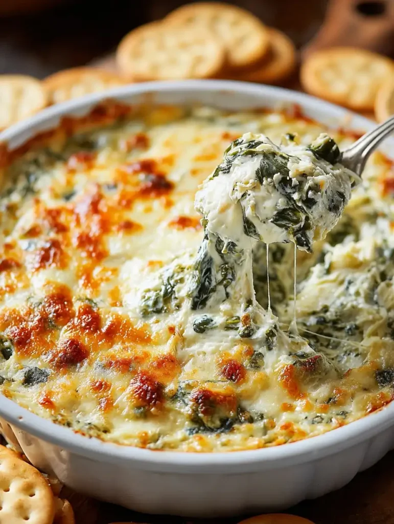 Best Spinach Artichoke Dip Recipe For Parties Creamy Spinach Artichoke Dip For Potluck Easy Spinach Artichoke Dip For A Cr...