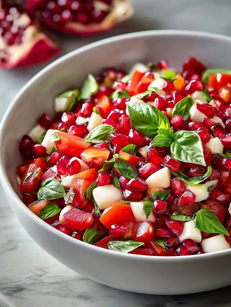 Easy Vibrant Pomegranate Salad Recipe Best Pomegranate Salad For Summer Healthy Pomegranate Pecan Salad Antioxidant-rich P...