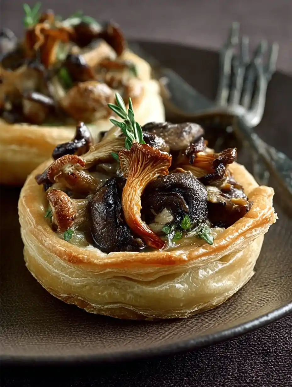 Wild mushroom tartlets