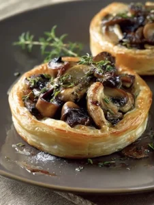 Wild mushroom tartlets