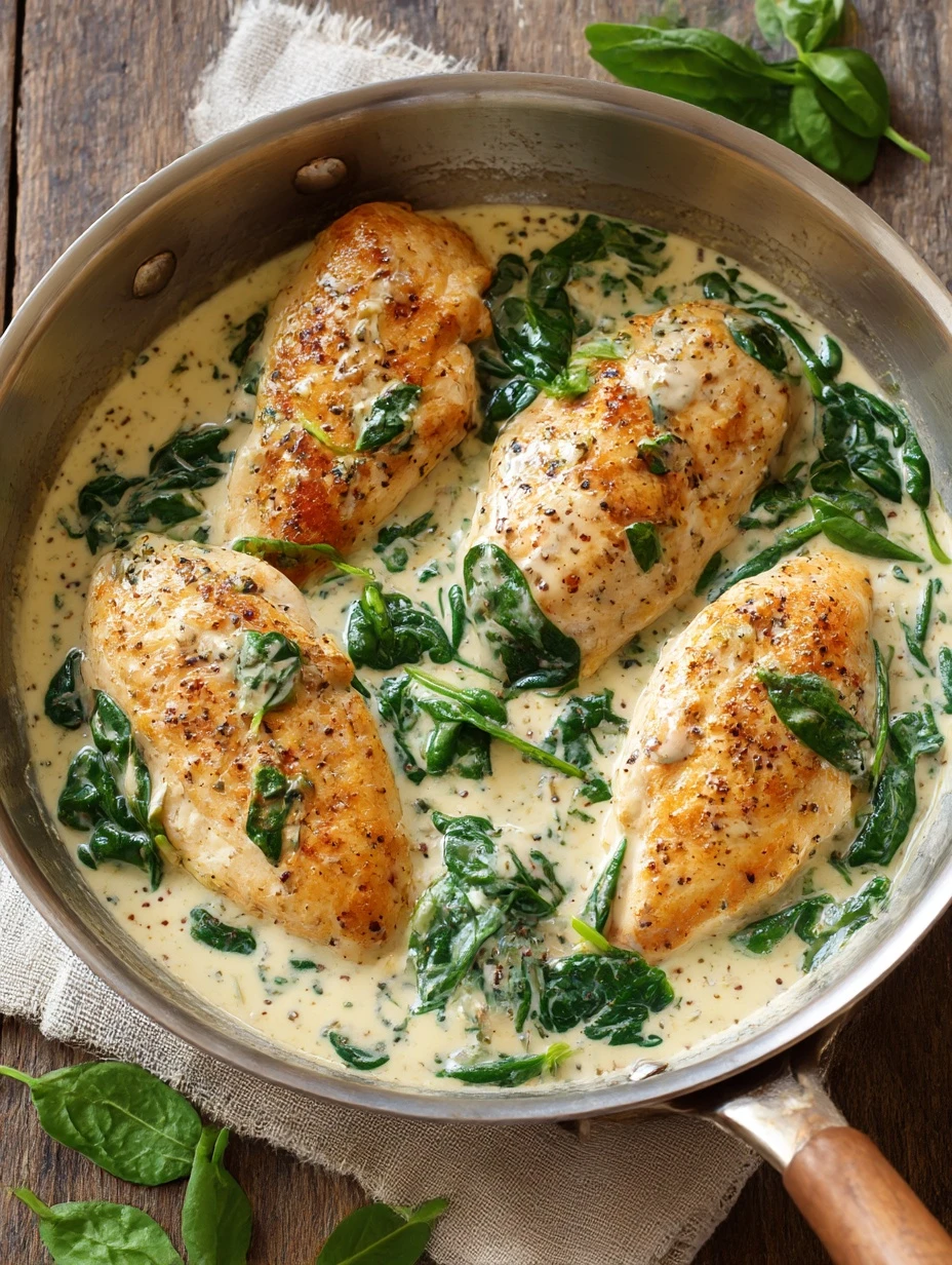 Best Chicken Florentine Recipe Easy Chicken Florentine For Families Healthy Chicken Florentine Meal Prep Gluten-free Chick...