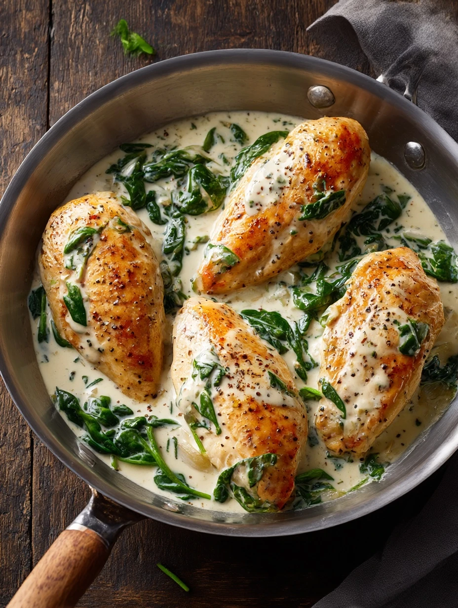 Best Chicken Florentine Recipe Easy Chicken Florentine For Families Healthy Chicken Florentine Meal Prep Gluten-free Chick...