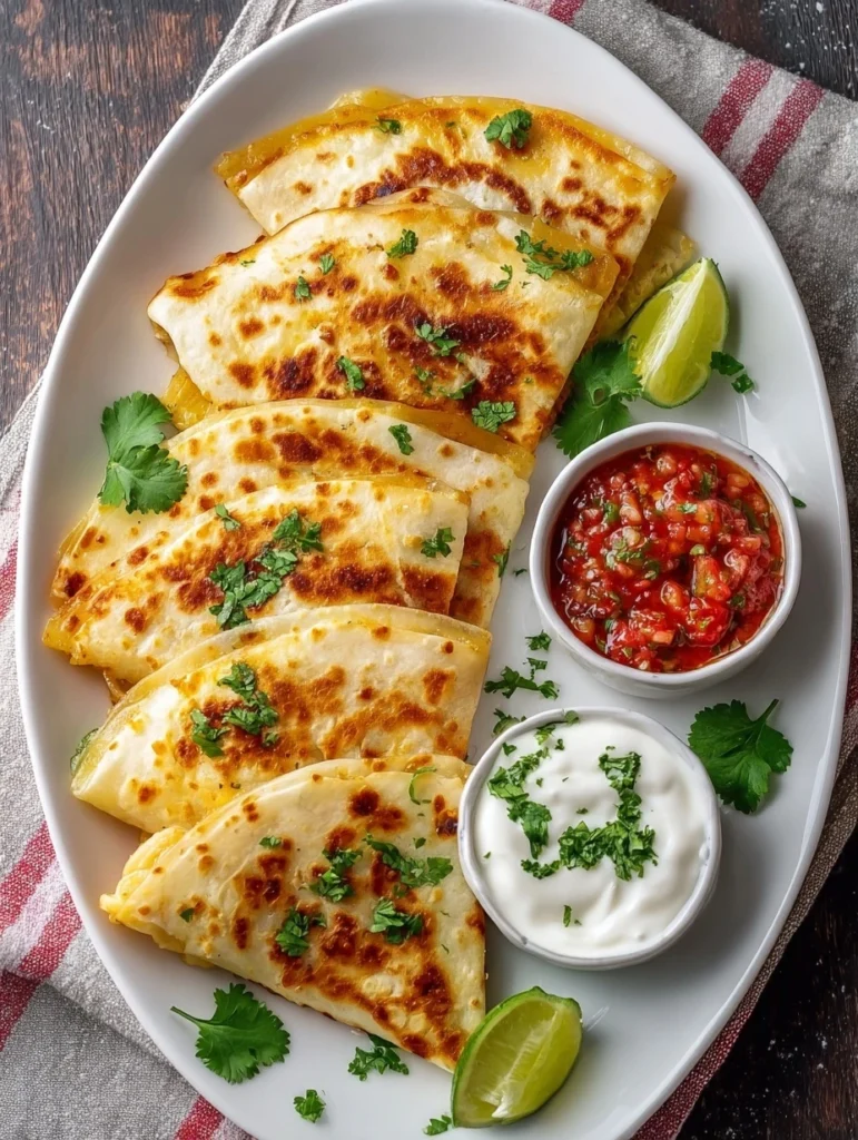 Cheesy Salsa Chicken Quesadilla Recipe