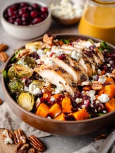 Easy Fall Harvest Bowl Recipe With Chicken Healthy Chicken Harvest Bowl Meal Prep Gluten-free Chicken Harvest Bowl Ideas K...
