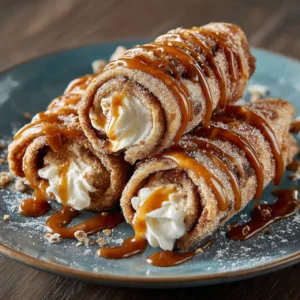 Cinnamon Roll Cheesecake Chimichanga