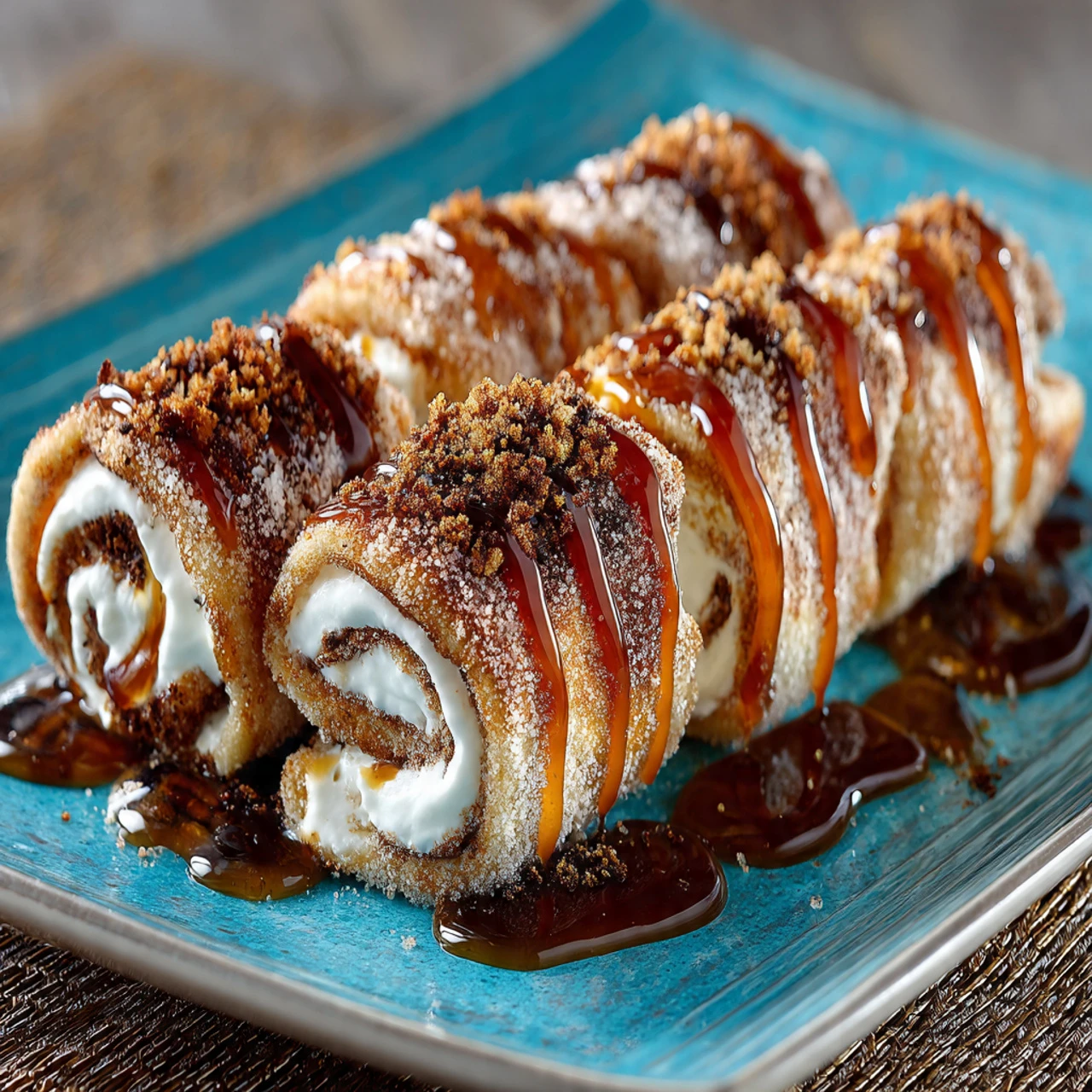 Cinnamon Roll Cheesecake Chimichanga