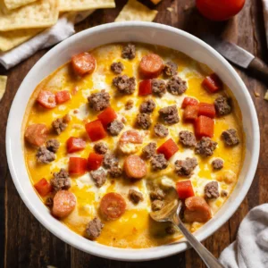 Crockpot Sausage Cheese Dip