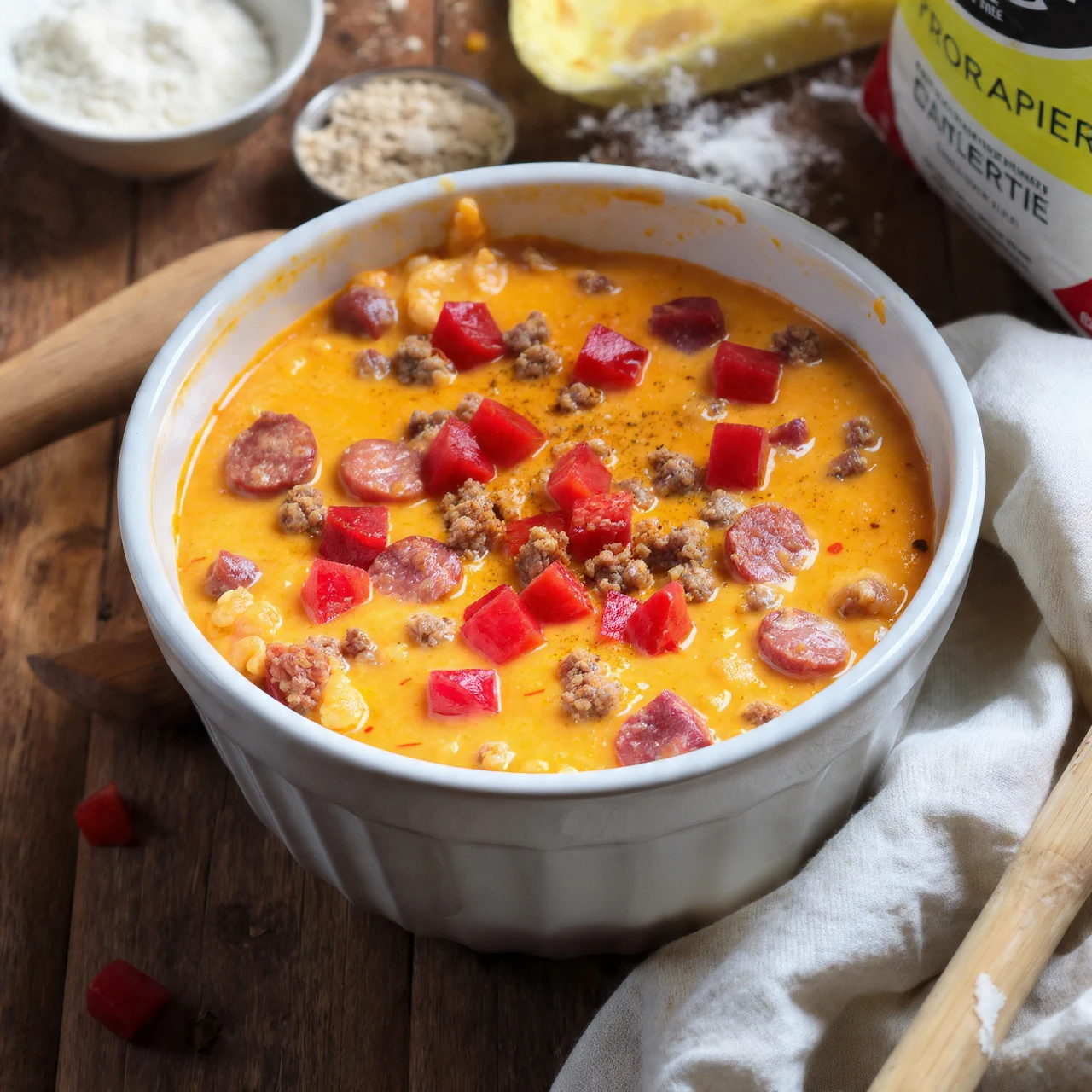 Crockpot Sausage Cheese Dip