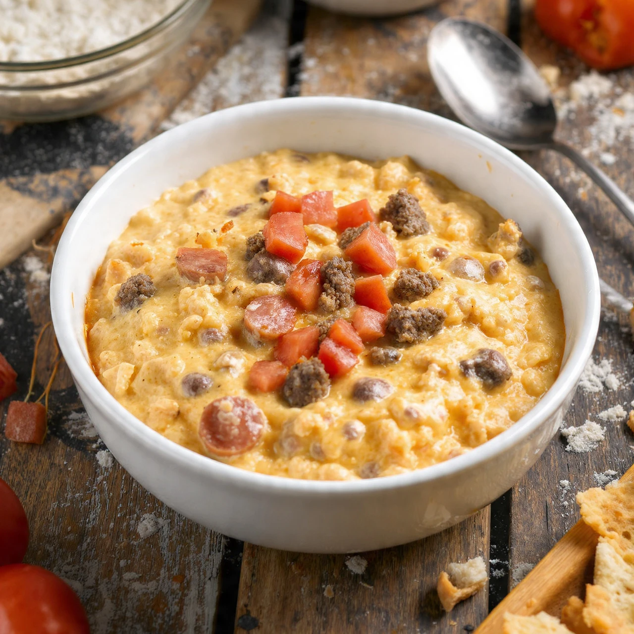 Crockpot Sausage Cheese Dip