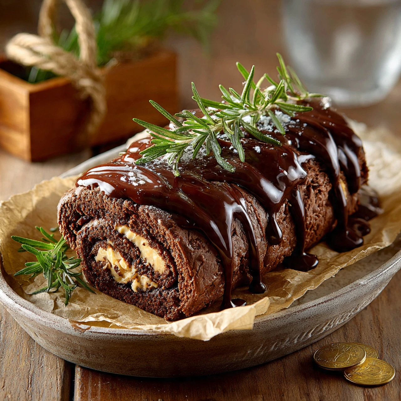 Peanut Butter Cup Chocolate Roll