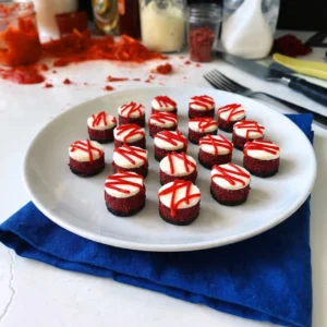 Red Velvet Cheesecake Bites | Easy No-Bake Treats