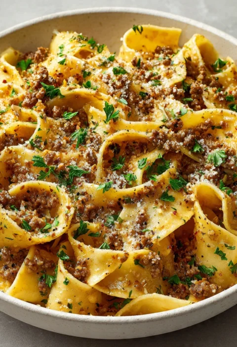 Slow Cooker Ground Beef Stroganoff