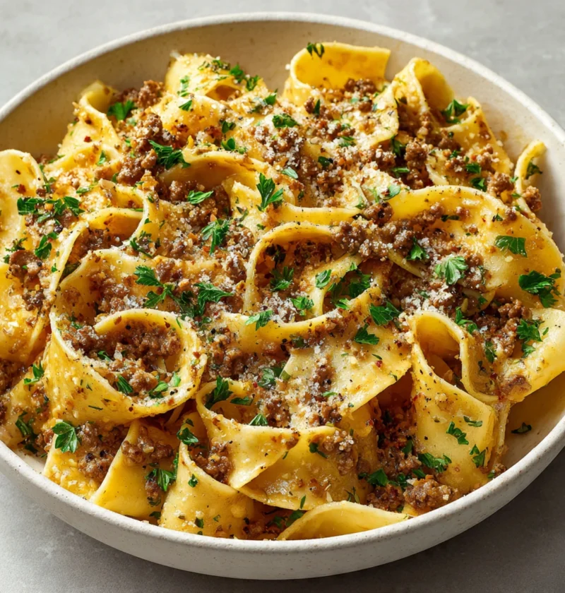 Slow Cooker Ground Beef Stroganoff