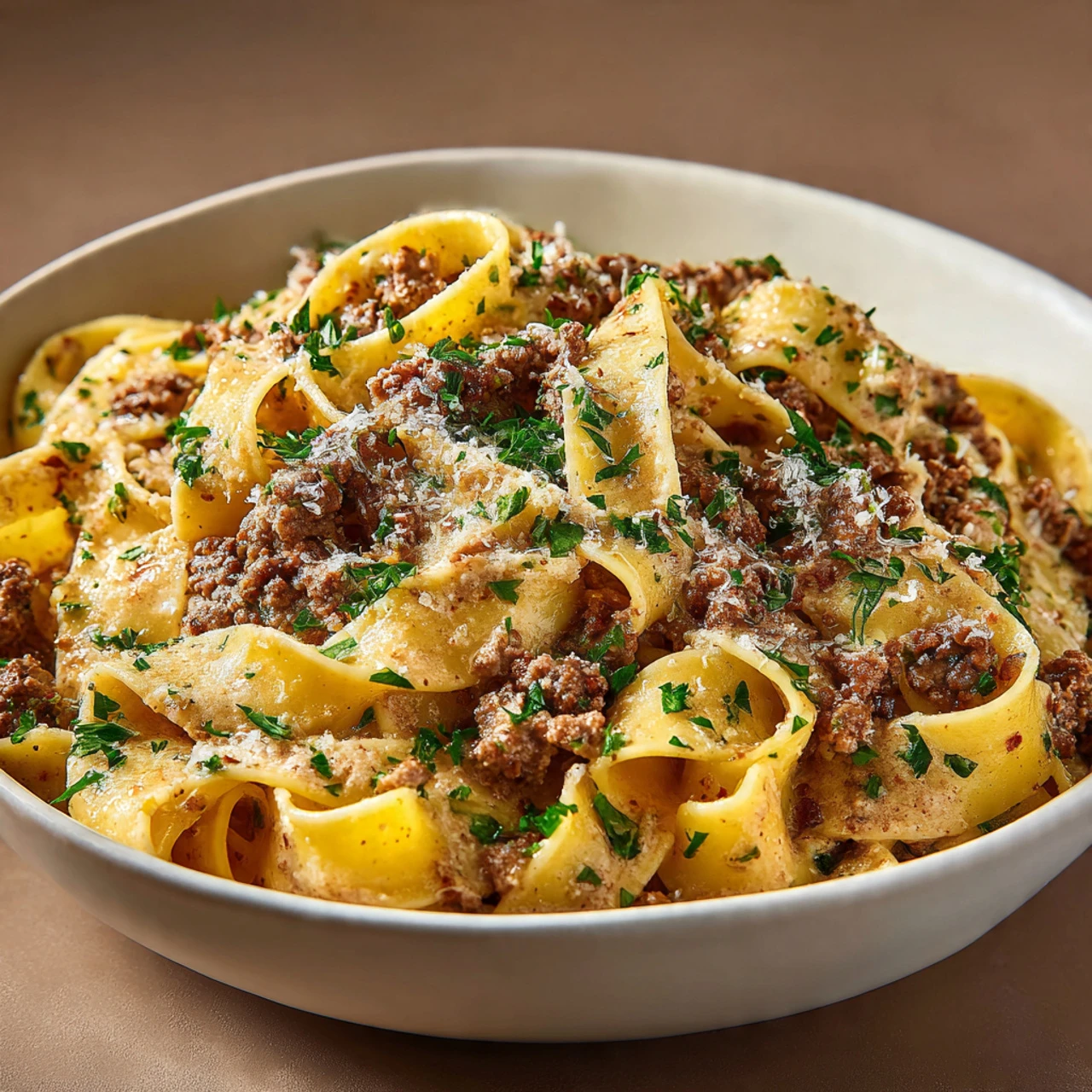 Slow Cooker Ground Beef Stroganoff