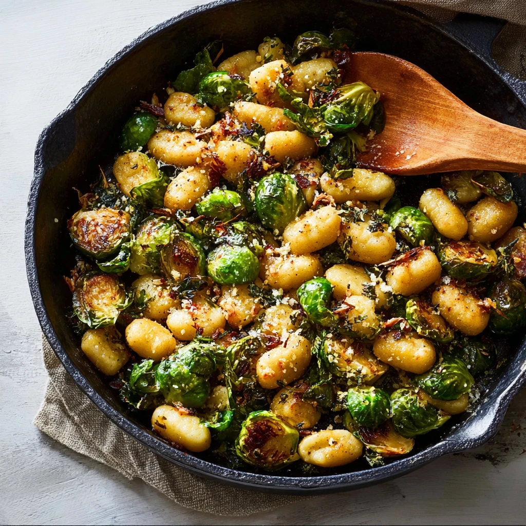 Crisp Gnocchi With Brussels Sprouts and Brown Butter