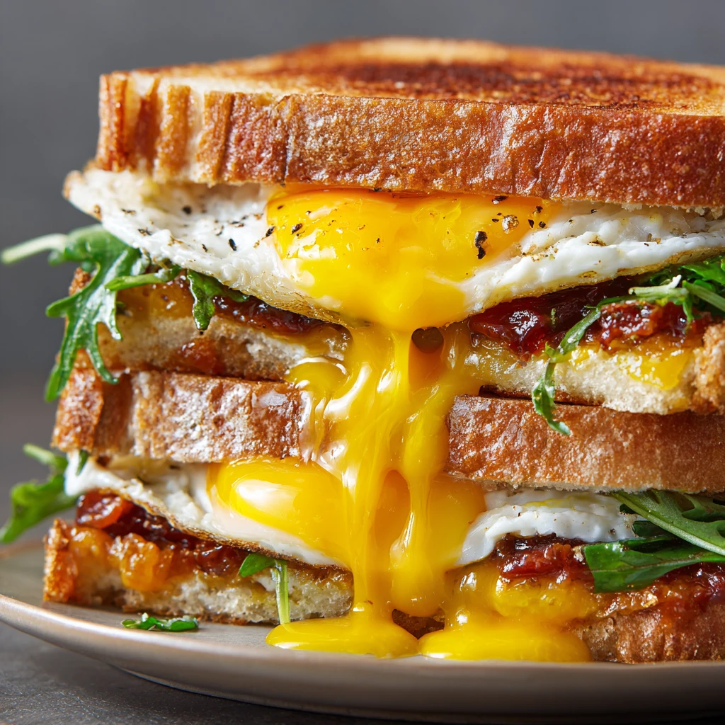 High Protein Vegetarian Breakfast Sandwiches