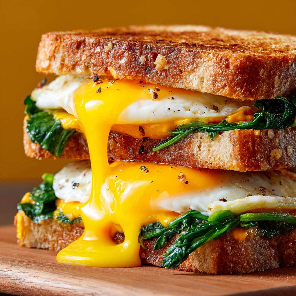 High Protein Vegetarian Breakfast Sandwiches