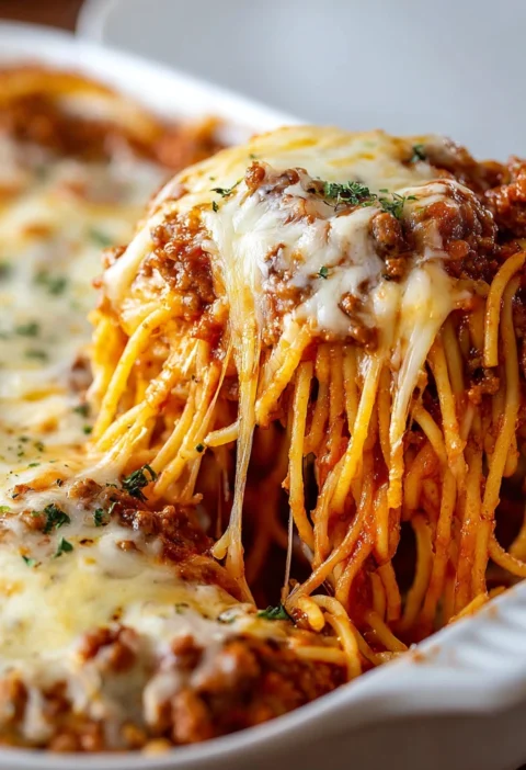 Irresistible Baked Spaghetti Casserole Recipe Try Now
