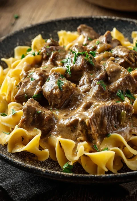 Irresistible Beef Stroganoff Creamy Delight Recipe