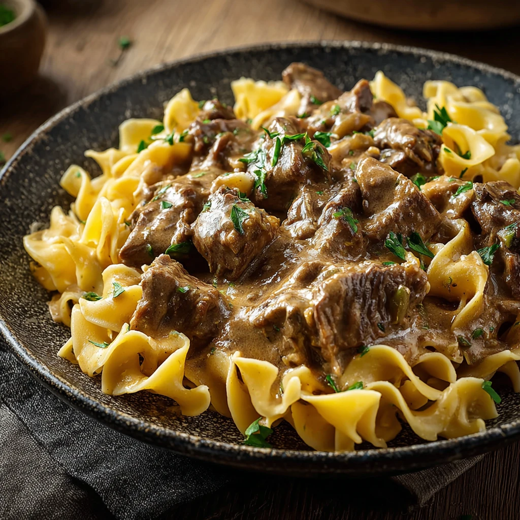 Irresistible Beef Stroganoff: A Creamy Delight Recipe