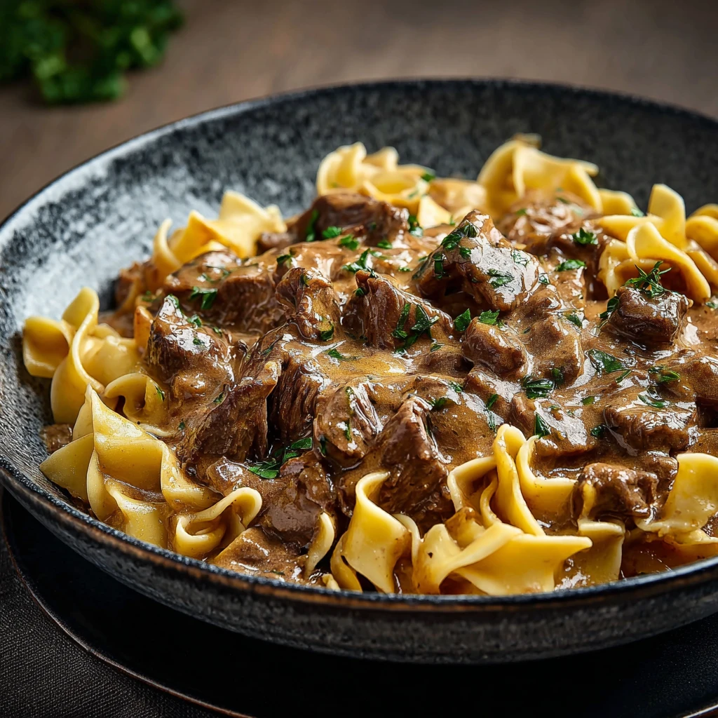 Irresistible Beef Stroganoff Creamy Delight Recipe