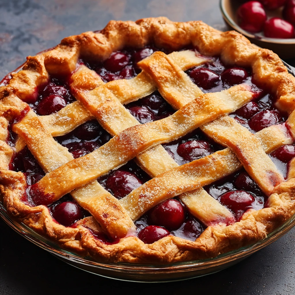 Irresistible Cherry Pie Lattice Crust Recipe Delight