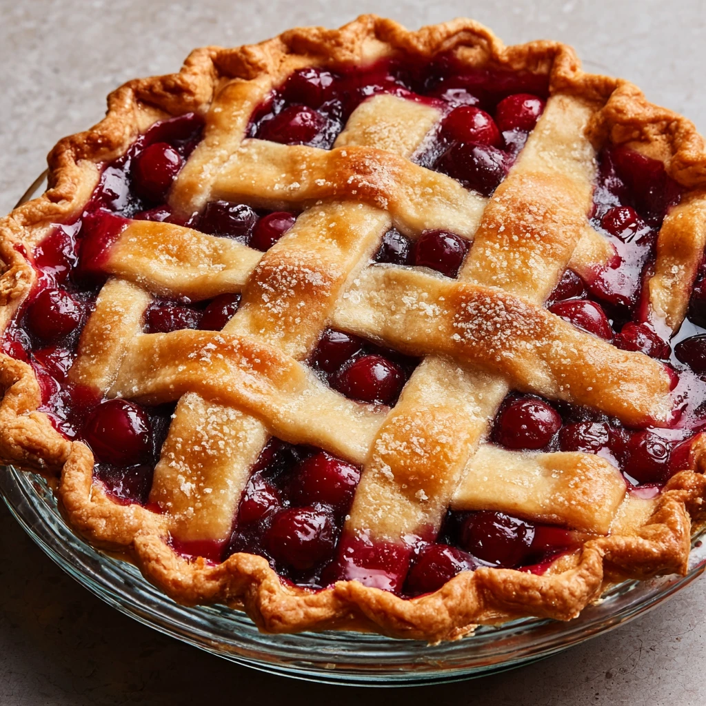 Irresistible Cherry Pie Lattice Crust Recipe Delight