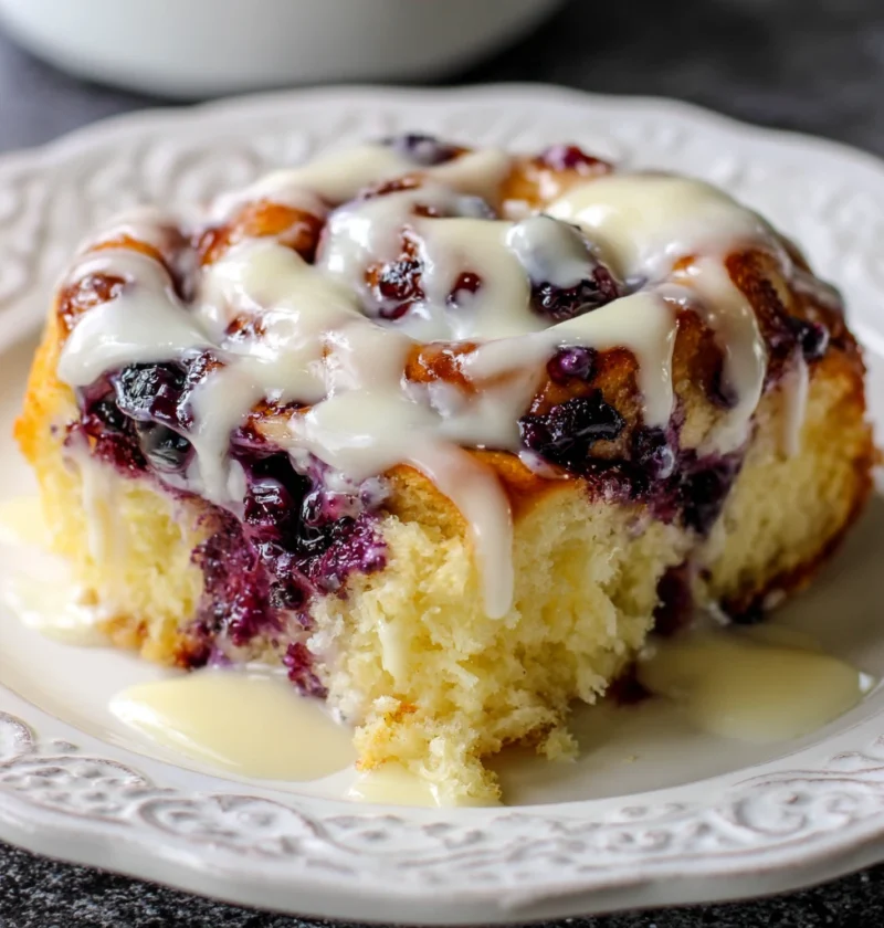 Lemon Lovers Blueberry Sweet Rolls