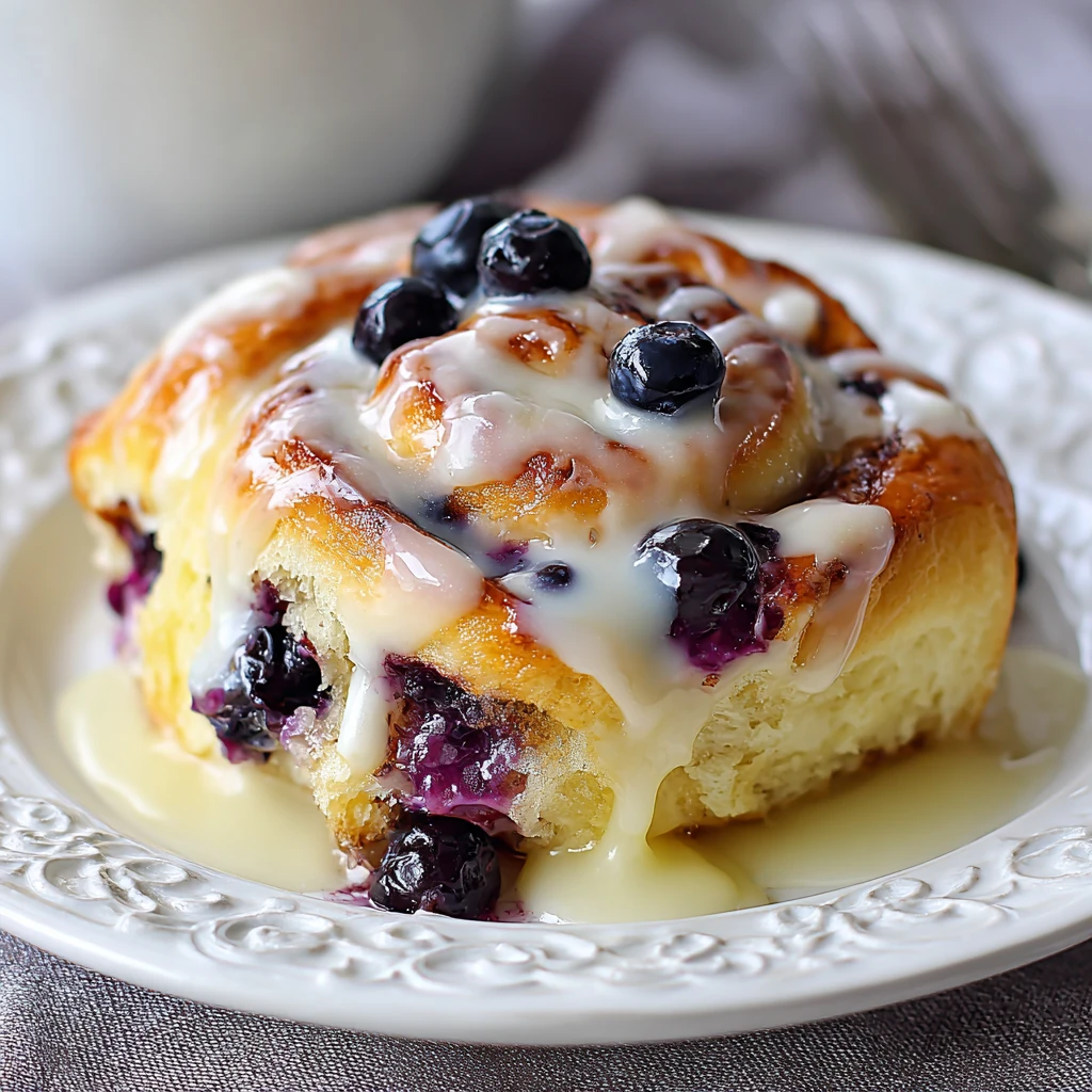 Lemon Lovers Blueberry Sweet Rolls