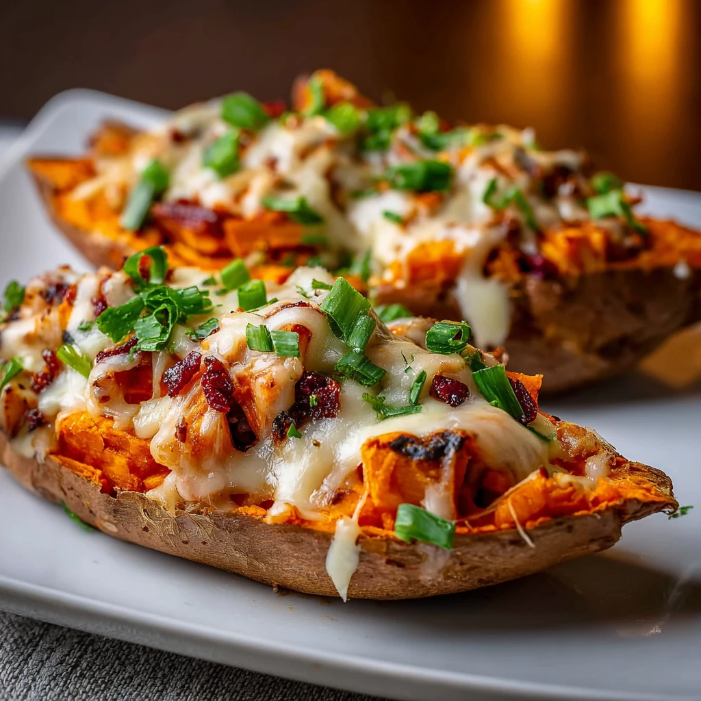 Protein Loaded Sweet Potato Boats