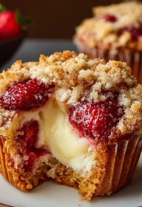 Strawberry Cream Cheese Muffins