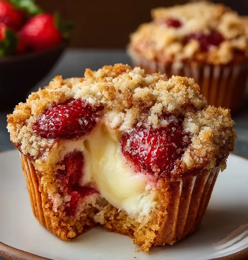 Strawberry Cream Cheese Muffins
