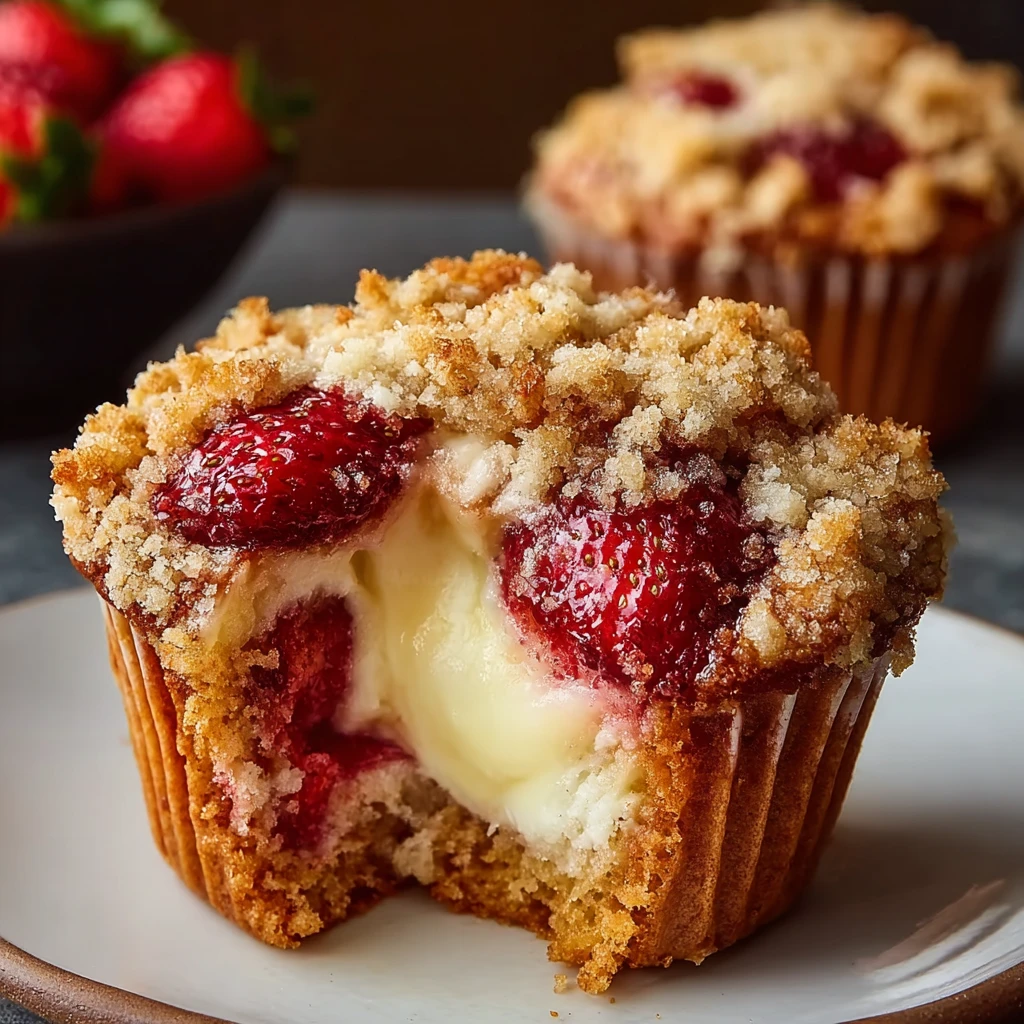 Strawberry Cream Cheese Muffins