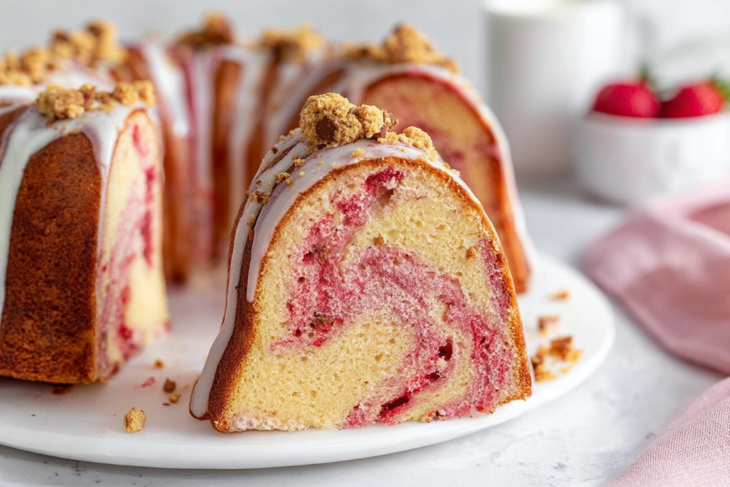 Strawberry Crunch Cake