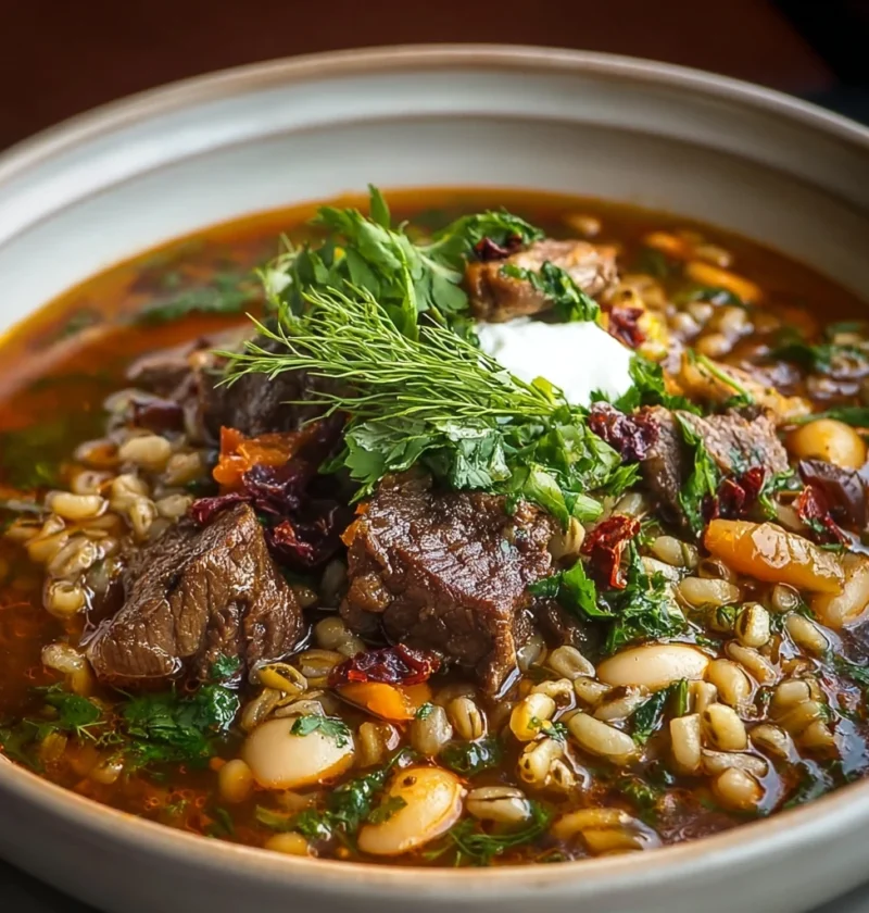 Beef Barley Persian Soup