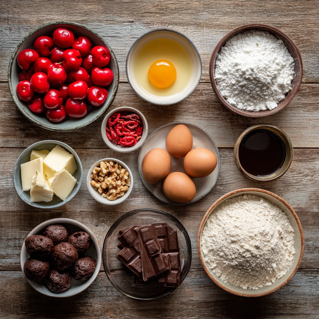 Chocolate Covered Cherry Brownie Bites