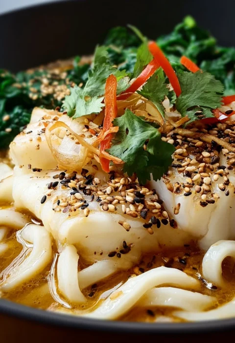 Coconut Cod Noodle Bowl