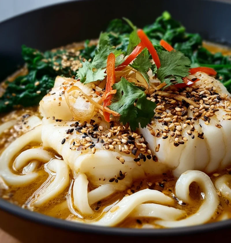Coconut Cod Noodle Bowl