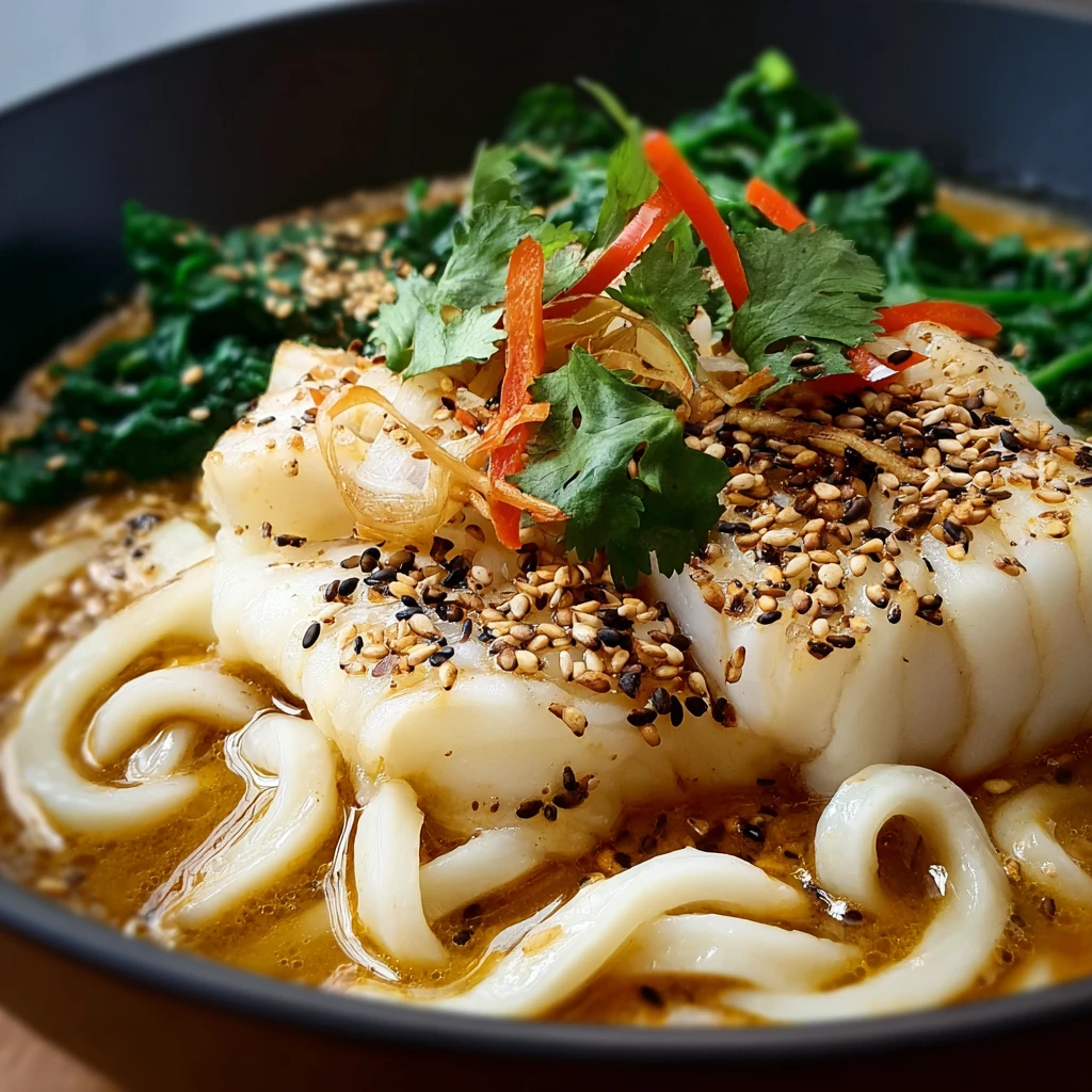 Coconut Cod Noodle Bowl