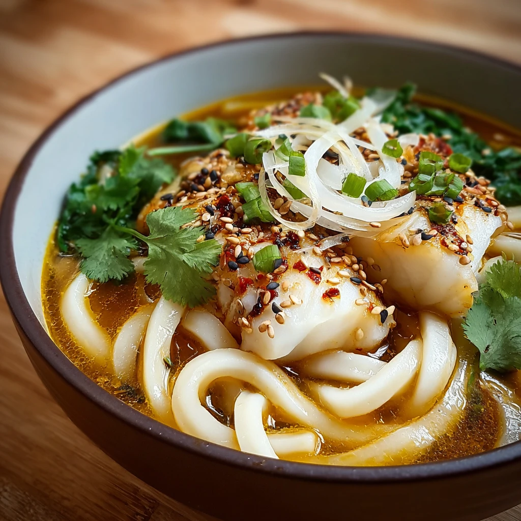 Coconut Cod Noodle Bowl