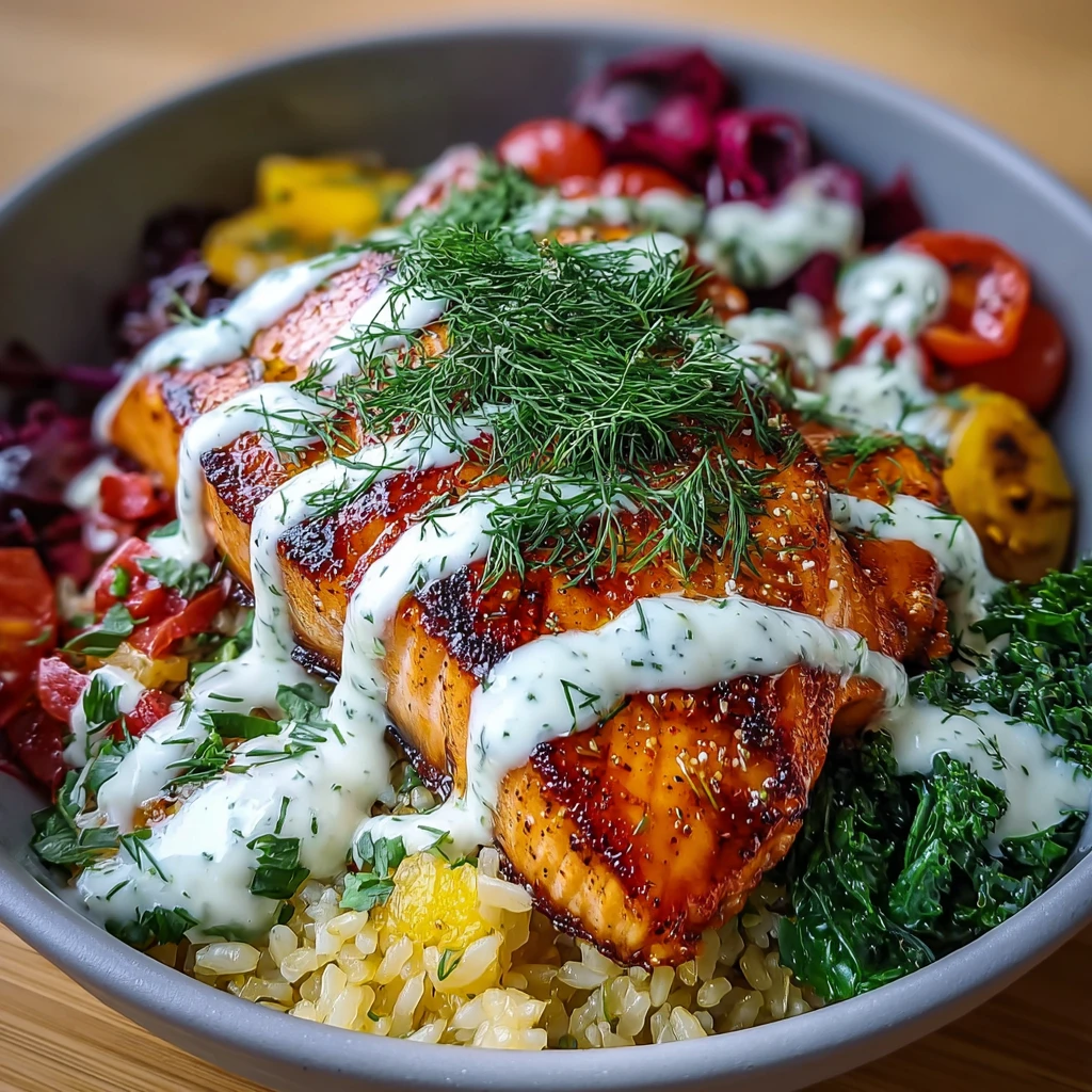 Crispy Rice Salmon Bowl