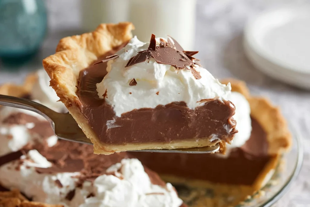 Decadent Chocolate Pudding Pie: Indulge in Creamy Richness with a Flaky Crust