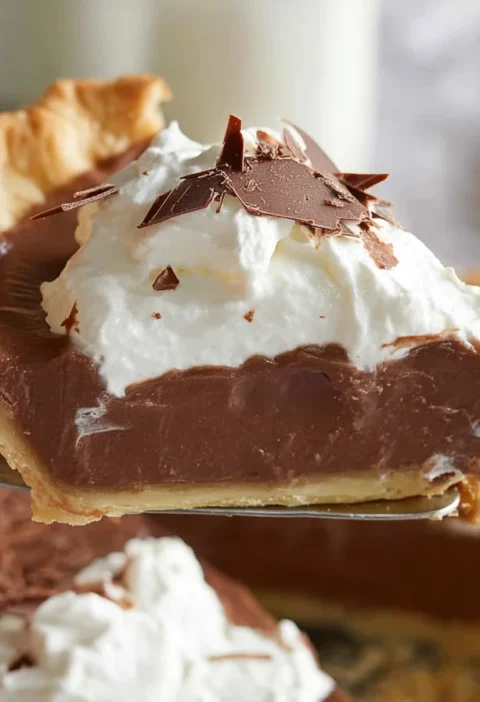 Decadent Chocolate Pudding Pie Indulge Creamy Richness Flaky