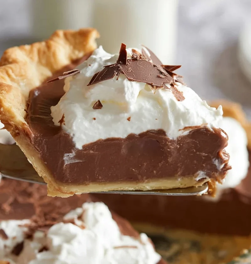 Decadent Chocolate Pudding Pie Indulge Creamy Richness Flaky