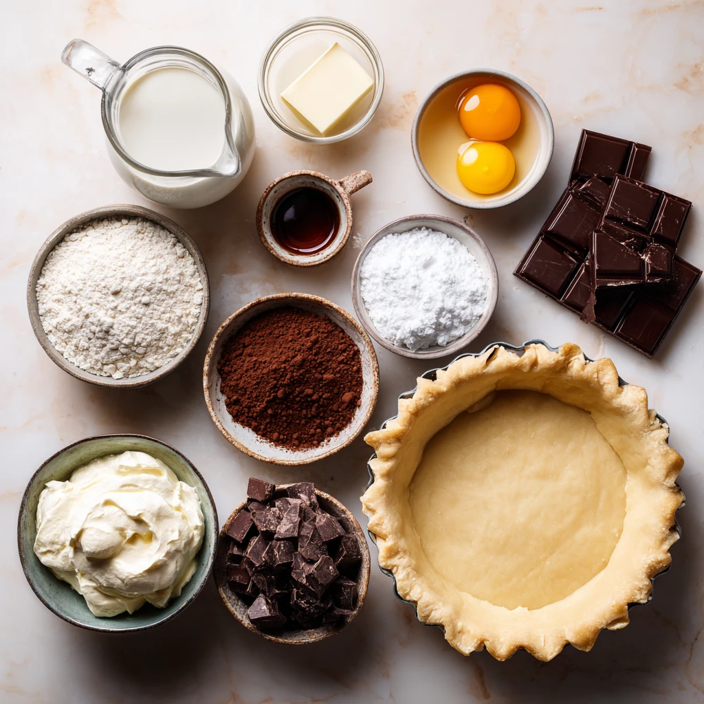 Decadent Chocolate Pudding Pie Indulge Creamy Richness Flaky