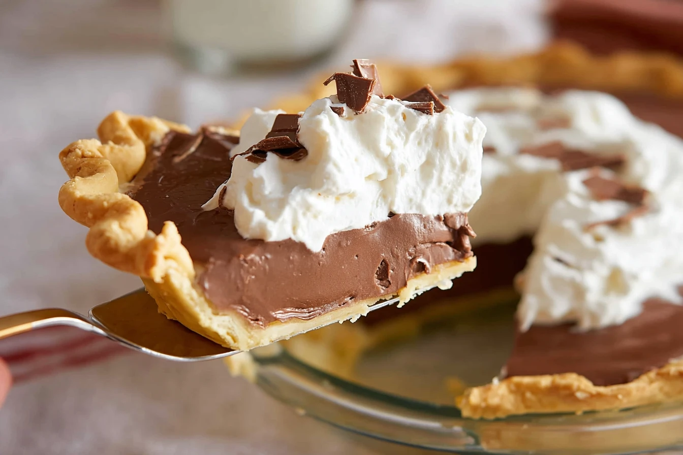 Decadent Chocolate Pudding Pie Indulge Creamy Richness Flaky