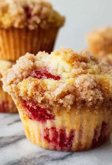Double Strawberry Muffins
