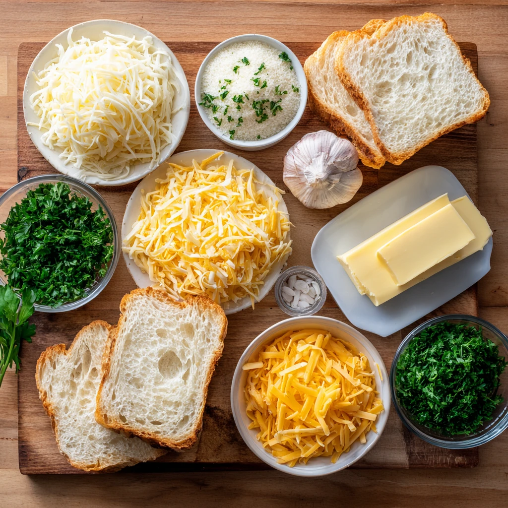 Garlic Bread Grilled Cheese Crispy Cheesy Comfort Food